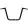 (image for) Gloss Black 1 1/4" Big Twin Peaks Hefty Handlebars, 13" End Rise