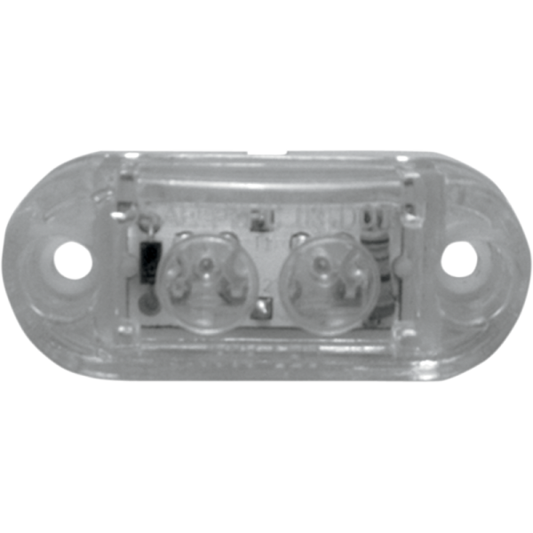 (image for) BRITE-LITES Oval 2.5", marker light, clear lens/2 amber LED