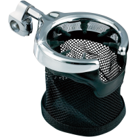(image for) Universal Handlebar Mount with Basket for 1/2", 5/8" or 3/4" tubing, Chrome