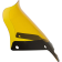 (image for) Klock Werks Kolor Flare Windshield, 8" Yellow