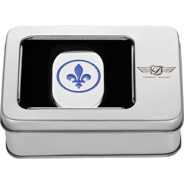 (image for) FIGURATI DESIGNS Antenna Cover Left Rear Polished Fleur-de-lis