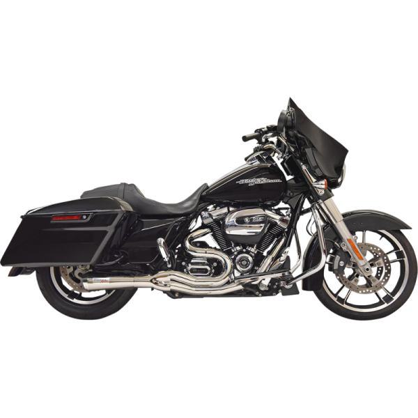 (image for) BASSANI XHAUST Road Rage II Mid-Length 2-into-1 Exhaust Chrome