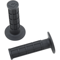(image for) ODI Ruffian MX Single-Ply Grips - Half-Waffle - Black