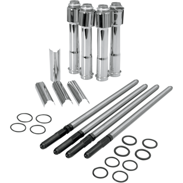 (image for) S&S CYCLE Adjustable Pushrod Kit w/ Chrome Covers