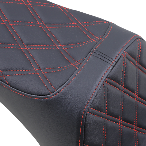 (image for) DRAG SPECIALTIES SEATS Predator III Seat Double Diamond Red