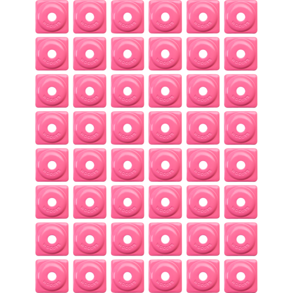 (image for) WOODYS Square Digger Support Plate, Pink (48 Pk.)