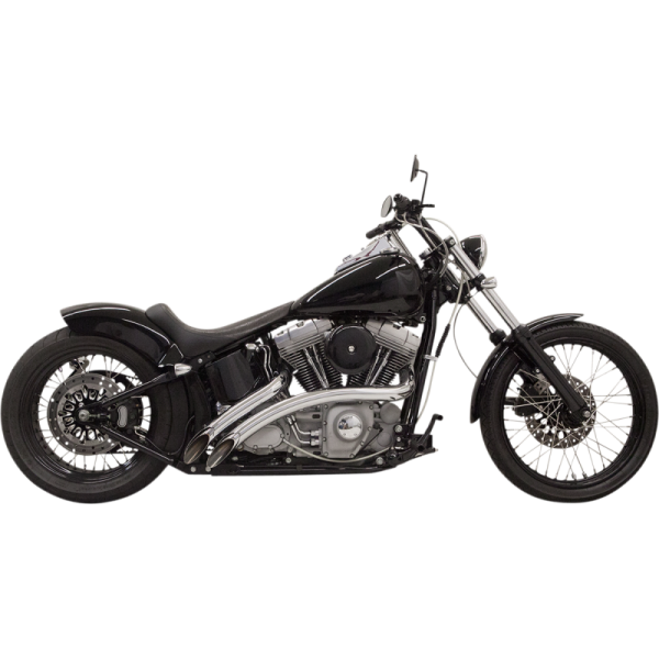 (image for) BASSANI XHAUST Radial Sweepers Chrome w/ Chrome Heat Shield