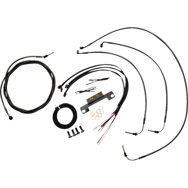(image for) LA Choppers Midnight Braided Complete Kit for 21-23 FLTRX/S/ST (8-10in.)