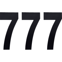 (image for) Standard Numbers - 6" Black - No. 7