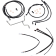 (image for) Black Cable/Line Install Kit for 14" Ape Hanger Bar