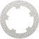 (image for) Drag Specialties Polished Stainless Steel Drilled Front Brake Rotor 11.8"