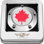 (image for) Timing Cover Mirror polished w/ red maple leaf