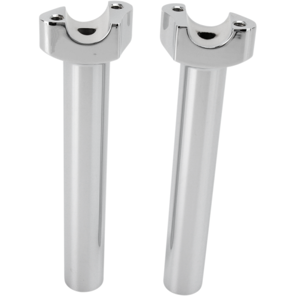 (image for) Drag Specialties Forged Aluminum Straight Risers Chrome 8"