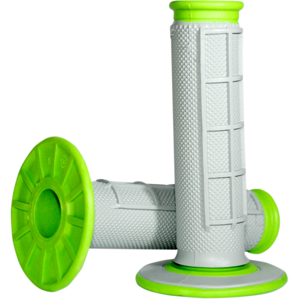 (image for) Renthal Dual-Compound Half-Waffle Grips - Green