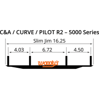 (image for) Woody's DOOLY™ 4" Runner for C&A Skis ADX Advantage X, BX, MTX, RZ Razor, TRX Trail X, XT
