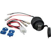 (image for) Show Chrome 2-Port USB Accessory Socket for Honda GL1800 Gold Wing 01-17