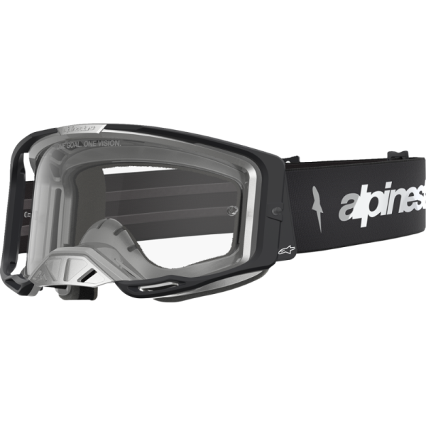 (image for) ALPINESTARS GOGGLES Alpinestars Vision 8 Goggles - Amber Black/Silver (Clear Lens)