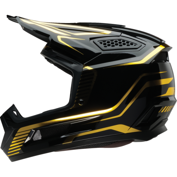 (image for) Z1R Dirt Maxx Helmet - Monogram - Black/Gold - Size 2X