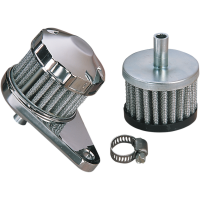 (image for) Emgo Crankcase Vent Filter Kit with Chrome Base