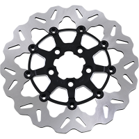 (image for) Full-floating Rear Rotor, Black/Machined Carrier