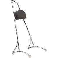 (image for) Burly Brand Sissy Bar - Chrome, Tall