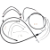 (image for) Black Pearl Designer DOT Handlebar Installation Kit, 12"-14" Apes