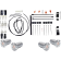 (image for) Bag Bolts Taillight Kit - Silver w/ Lightning Bolts