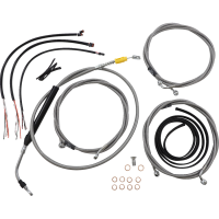 (image for) Stainless Complete Cable Kit (15-17in Bars)