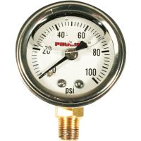 (image for) Oil Pressure Gauge - White Face, Bottom Port