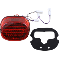(image for) Low Profile LED Taillight with Turn Signals - No Window, Red Lens