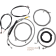 (image for) LA Choppers Plug-and-Play Complete Cable Kit, Stainless Braided, 12"-14" Handlebars