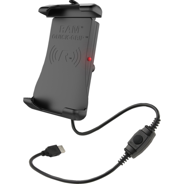 (image for) RAM MOUNT Quick-Grip 15W Waterproof Wireless Charging Holder with Ball