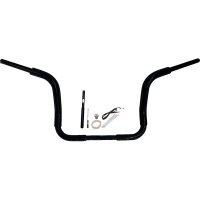 (image for) Fat Baggers Round Top EZ Install Handlebar 12" Gloss Black