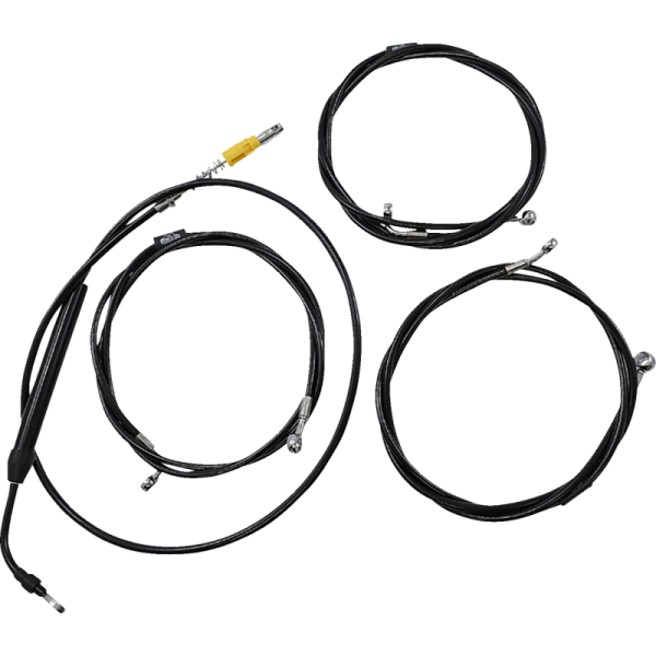 (image for) LA Choppers Black Vinyl Standard Cable Kit (8-10in Bars)