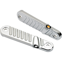 (image for) Streamliner Front LED Turn Signal, Finned Chrome