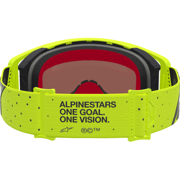 (image for) ALPINESTARS GOGGLES Alpinestars Supertech Goggles - Vesta Fluo Yellow/Black (Mirror Red Lens)