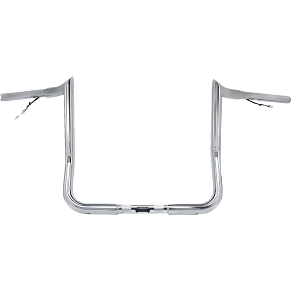 (image for) PAUL YAFFE BAGGER NATION 1 1/4" Pre-Wired Monkey Bagger Handlebars - Chrome 10"