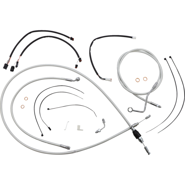 (image for) MAGNUM Sterling Chromite Designer DOT Handlebar Installation Kit, 15"-17" Apes