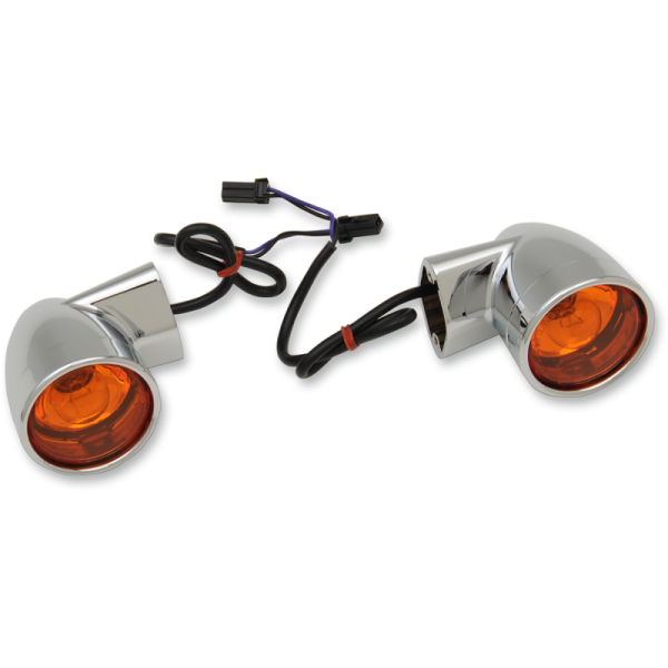 (image for) Drag Specialties Rear Bullet-Style Turn Signals Chrome