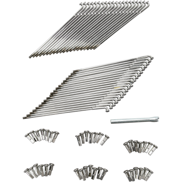 (image for) Drag Specialties Chrome 40-Spoke Set 19" x 8-1/4"