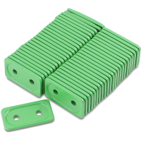 (image for) Two-Hole Double Grand Digger Support Plate - Green (48 Pk.)
