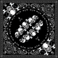 (image for) Cotton Bandanna - Skull row