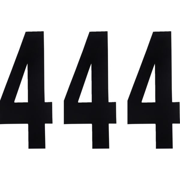 (image for) FACTORY EFFEX Standard Numbers - 8" Black - No. 4