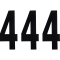 (image for) Standard Numbers - 8" Black - No. 4