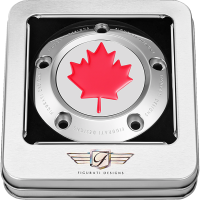 (image for) Timing Cover Mirror polished w/ red maple leaf