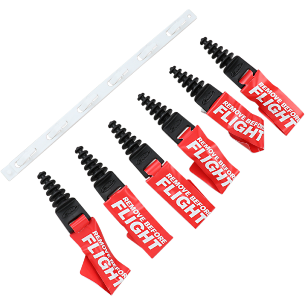 (image for) FMF 6-Pack of 2-Stroke Muffler Plugs w/ Streamers in a Display Box