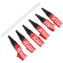 (image for) 6-Pack of 2-Stroke Muffler Plugs w/ Streamers in a Display Box