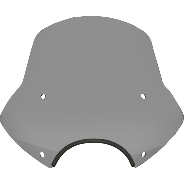 (image for) MEMPHIS SHADES METRIC Speed Demon Sportshield - 15" Tall, Black Smoke, 9" Cutout