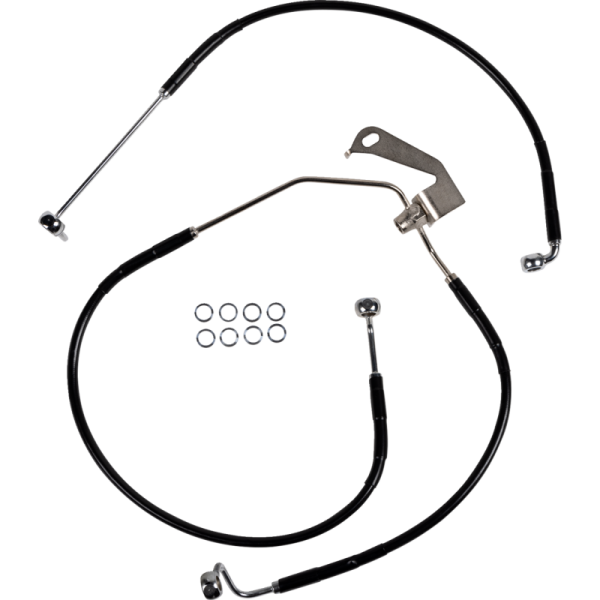 (image for) Drag Specialties Black Vinyl Brake Line Kit 1741-6341