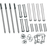 (image for) S&S Adjustable Pushrod Kit with Chrome Covers